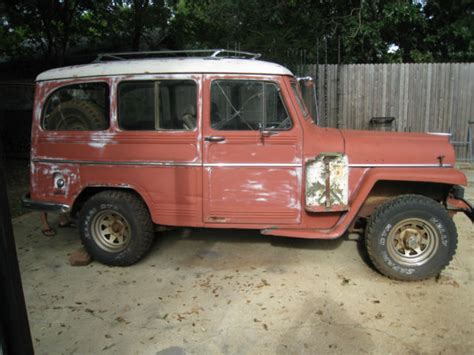 1956 Willys Wagon Jeep 4x4 Original Bodypartsmotor Restoration Project Classic Willys