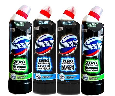 DOMESTOS ZERO KAMIENIA ŻEL DO WC zestaw 4x750ml 12890603569