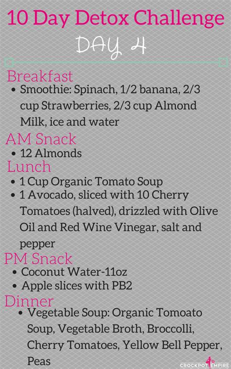 10 day detox diet plan