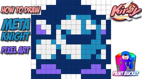 8 Bit Kirby Pixel Art Grid