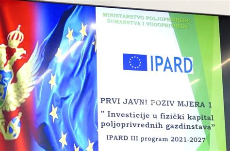 U Nik I U Predstavljen Prvi Javni Poziv Za Mjeru U Okviru Ipard