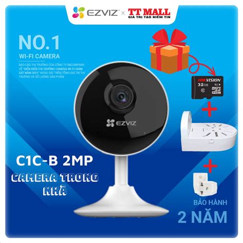 Camera ip wifi ezviz c1c b 2MP 1080p Góc nhìn rộng 130 độ Chuẩn nén