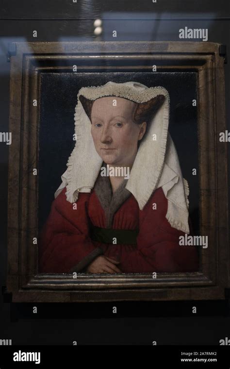 Jan Van Eyck Painting In The Groeningemuseum In Bruges Belgium