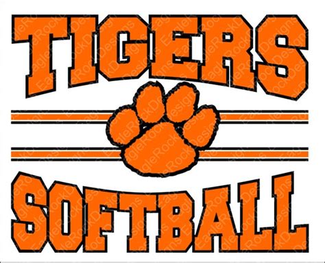 Items Similar To Tigers Softball Svg Dxf Eps Png Cut File For Cameo