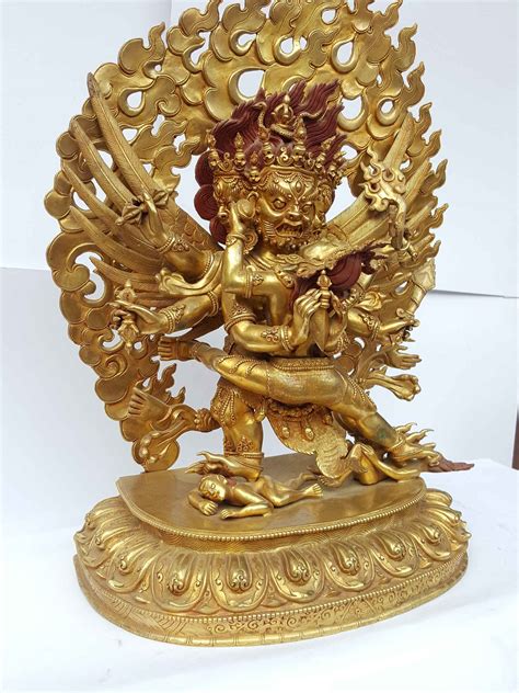 Vajrakilaya Dorje Phurba Heruka With Consort Shakti Yab Yum