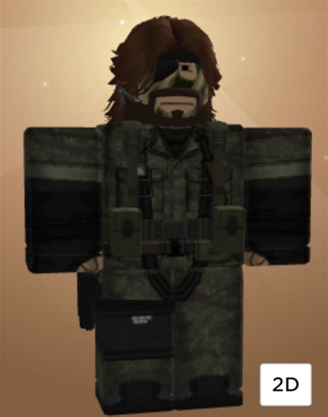 Naked Snake MGS3 R RobloxAvatars