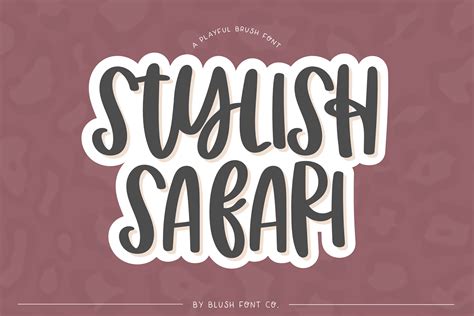 Stylish Safari Font By Blushfontco · Creative Fabrica