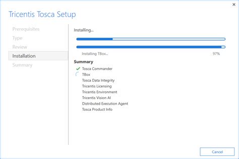 Install Tricentis Tosca Via Setup Dialog