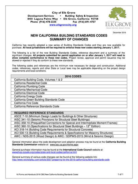 Fillable Online NEW CALIFORNIA BUILDING STANDARDS CODES Fax Email Print