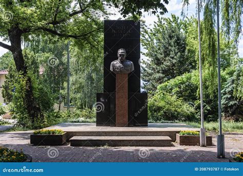 The Monument Of Jozef Pilsudski Has Been Located In Sulejowek Near