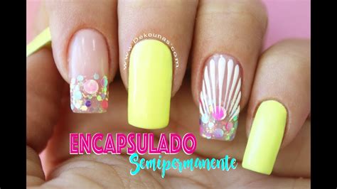 Clase 27 Encapsulado En Semipermanente ♥ Deko Uñas Nail Art Youtube