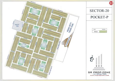 Layout Plan Of Yamuna Expressway Sector 20 Pocket P Hd Map Greater