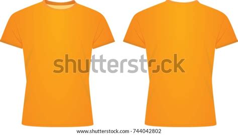 Orange T Shirt Vector Illustration Stock Vector (Royalty Free) 744042802