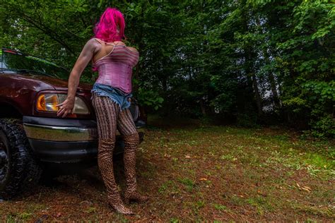 Gigantic Fake Tits Crossdresser Washing My Truck In Daisy Du Nude Pics Xhamster