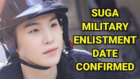 Suga Military Enlistment Date Confirmed Yoongi Military Service