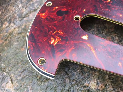 Guitarslinger Products Aged Pickguard Sc Celluloid Tortoise Shell