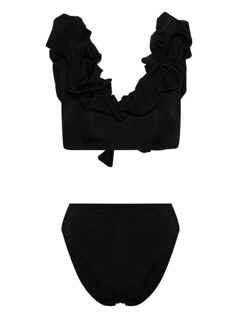 Maygel Coronel Ruffled Bikini Set Farfetch