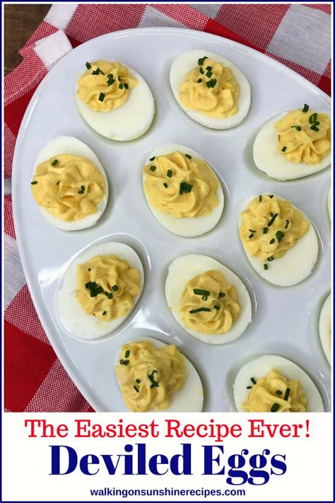 Classic Deviled Eggs Walking On Sunshine Recipes