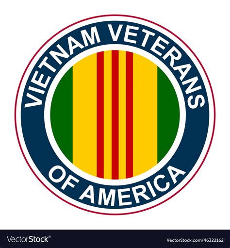 Symbol of the vietnam veterans of america vietnam Vector Image