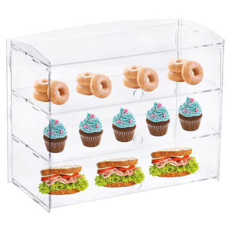 Buy Sourcing 3 Tier Pastry Display Case Countertop Acrylic Donut