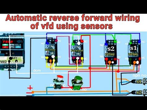 Automatic Reverse Forward Wiring Of Vfd Using Sensors Vfd Reverse