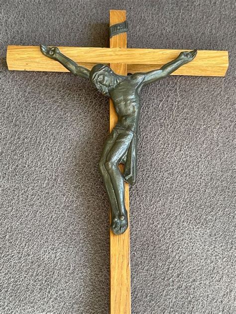 Holz Kreuz Jesus Christus Antik Kaufen Auf Ricardo