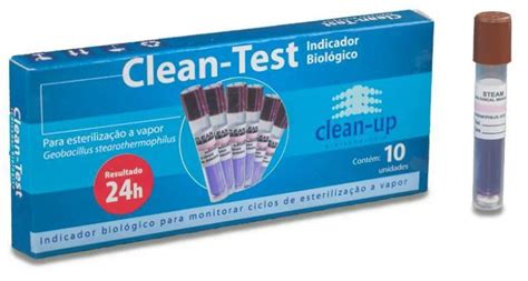 Indicador Biologico CLEAN TEST 24 horas cx c 10 unid Material Médico