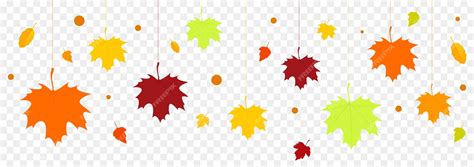 Premium Vector Autumn Falling Leaves Isolated On White Background