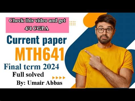 Mth Final Term Current Paper Solution Mth Current Paper