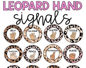 BOHO Hand Signal Posters L Multicultural And Editable Etsy