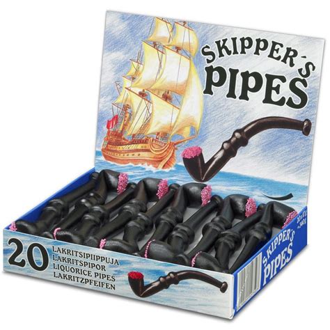 Malaco Skippers Pipes original, liquorice pipes 20 pieces | DK10020