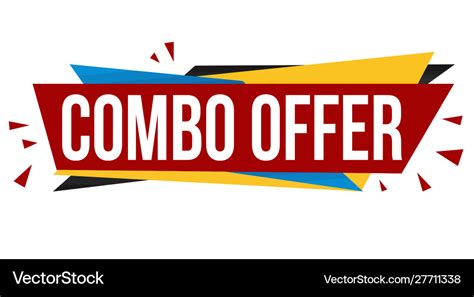 Combo Offer Banner Design Royalty Free Vector Image