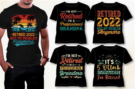 Retired T Shirt Design Bundle Retirement Shirts For Woman Retired