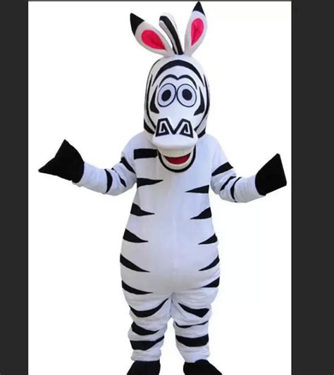 Madagascar Zebra Mascot Costume Madagascar Marty Mascot Costume From