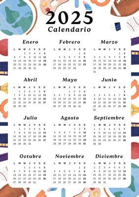 Documento A Calendario Anual Vuelta Al Cole Ilustrado Colorido