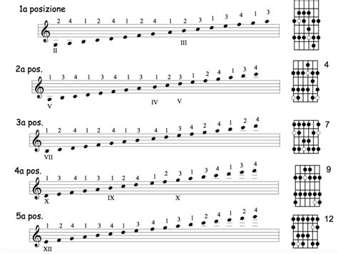 Arpeggi Di Settima Diatonici Sulla Quinta Posizione Della Scala