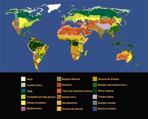 Mapa De Biomas Ecosistemas Biomas El Ecosistema Terrestre