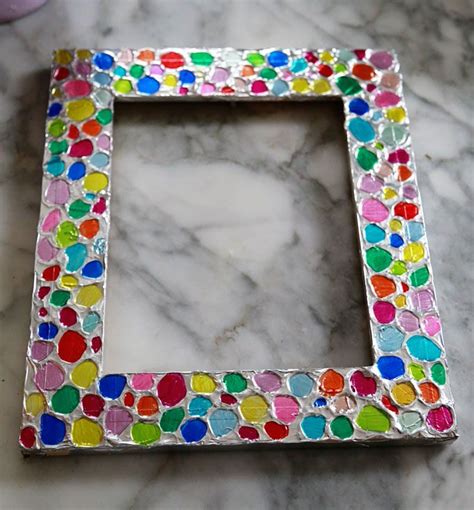 Easy Tissue Paper Picture Frame Craft For Kids Artofit