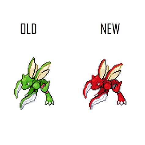 New Shiny Scyther Sprite Sprite Change 3 By Officialy2k On Deviantart