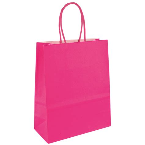 Sacs Papier Kraft Rouge 18 X 8 X H 22 Cm 90 G Selfor Paris