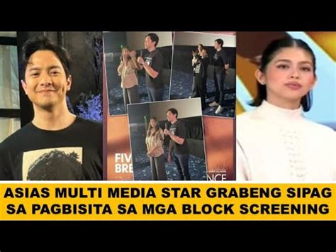 Asias Multi Media Star Abalang Abala Sa Pagbisita Sa Mga Block