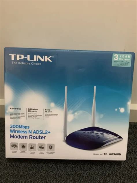 TP-LINK 300MBPS WIRELESS N ADSL2+ Modem Router (Opened - Never Used ...