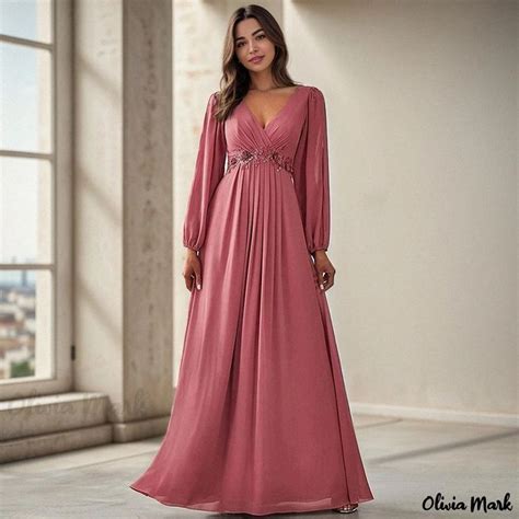 Olivia Mark Elegant And Sophisticated Solid Color Evening Gown Dress