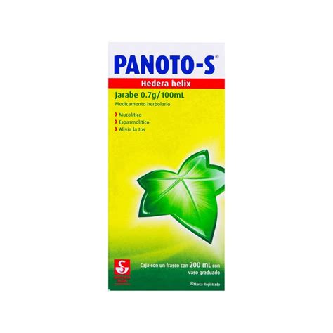 Panoto-S Jarabe 0.7 g / 100 mL Frasco con 200 mL - Farmacias Klyns
