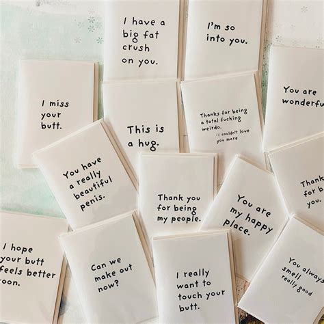 I Really Like Being Naked With You Minimalist Alternative Greeting Card For People That You