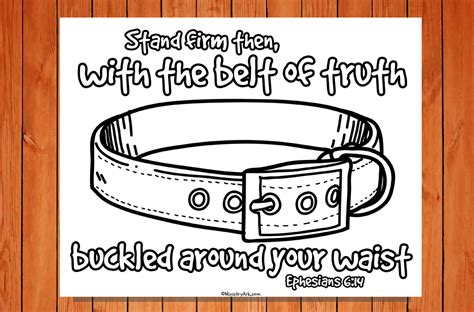 Belt Of Truth Printable • Ministryark