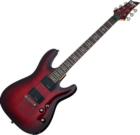 Schecter Demon-6 - crimson red burst Solid body electric guitar red
