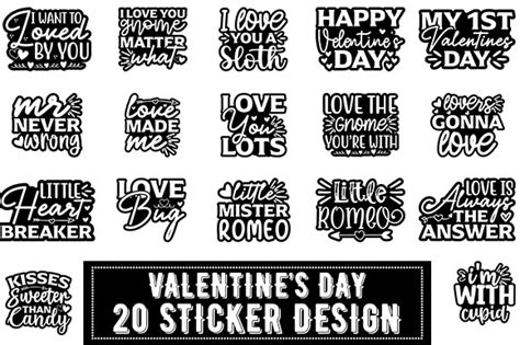 Valentines Day Sticker Design Bundle Vo Graphic By Tshirt Bundle