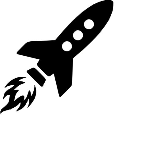 Rocket on fire | Free SVG