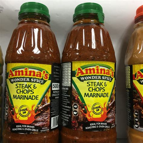 Aminas Wonder Spice Steak And Chops Marinade Pour On 500 Ml Freeze N Spice